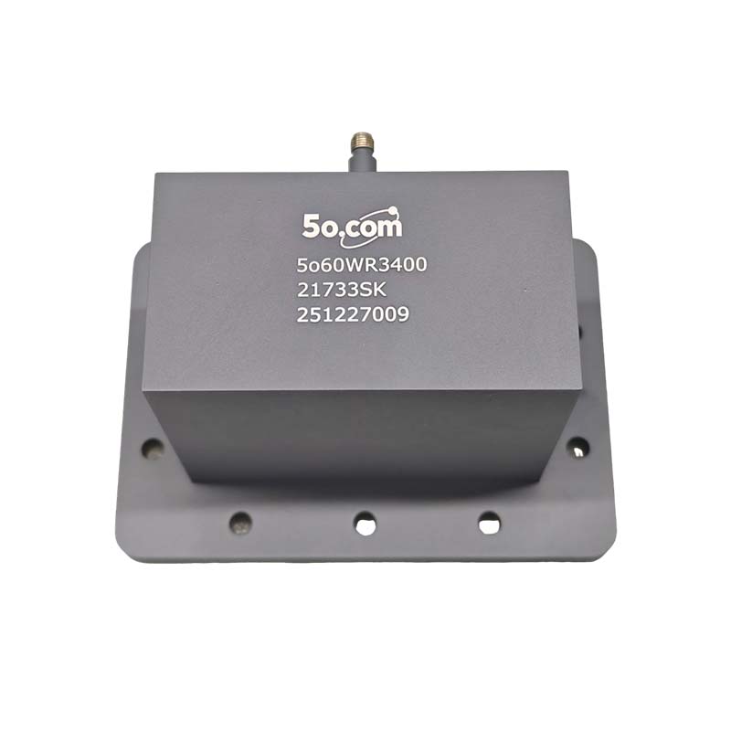 WR34 Orthogonal Waveguide to Coax Adapter (2.17–3.3GHz) | Model: 5o60WR3400